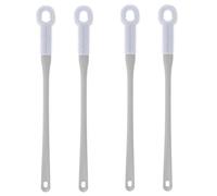 PRETYZOOM 4pcs Foot Scrubber for Shower with Ergonomic Design and Soft Pp+TPE Bristles, Toe Cleaner Brush that Reaches Crevices, for Seniors and Those with Limited Mobility, for Home Use