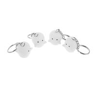 PRETYZOOM 4pcs Glow in The Dark Ghost Keychains for Bags and Backpacks, Portable Plastic Cute Pendants, Adorable Party Favors and Presents for Students