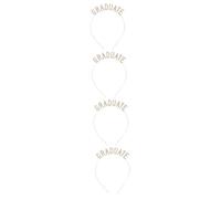 PRETYZOOM 4pcs Graduation Rhinestone Headband for Women Bachelorette Party Headband for Prom Hair Accessories Wide