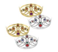 PRETYZOOM 4pcs Halloween Crown Headbands for Adults Regal Costume Accessories for Parties Theatrical Performances Cosplay Events Intricate Design for Royal Appearance