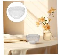 PRETYZOOM 4pcs Handmade Mini Glass Bowl Small Round Prep Tray for Snacks Fruit Dessert Serving and Religious Offerings Easy to Clean Versatile Portion Dish for Family Use