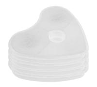 PRETYZOOM 4pcs Heart Shaped Pet Fountain Filter Replacement Coconut Shell Carbon with Strong Adsorption Capacity Convenient Design for Pet Water Fountain