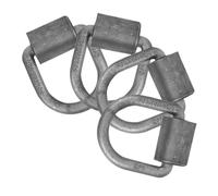 PRETYZOOM 4pcs Heavy Duty D Ring Trailer Tie Down Anchor Load Capacity Precision Welded for Reinforced Strength Secure Cargo for Truck Rv Atv Farm Applications