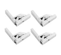 PRETYZOOM 4PCS Heavy Duty Shelf Bracket Folding Shelf Hinge for DIY Wall Mounted Tables and Furniture Cold Rolled Steel Construction Smooth Operation for Versatile Applications