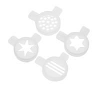 PRETYZOOM 4pcs Ice Cream Machine Accessory Set Star Nozzle Replacement Parts Creative Shaping Tips for Quick Dispensing