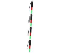PRETYZOOM 4pcs LED Traffic Control Baton with Hanging Hook Reusable Luminous Glow Stick for Parties and Concerts Durable Bright Safety Wand Red and Green Portable Cheering Accessory