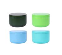 PRETYZOOM 4pcs Mini Tinplate Canisters Set for Kitchen Storage, Multi-functional Airtight Tin Containers for Whole Grains and Nuts, Easy to Clean Assorted Colour Storage Boxes Random Color