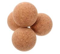 PRETYZOOM 4pcs Natural Cork Ball Bottle Stoppers Reusable Wooden Wine Bottle Plugs for Glass DIY Crafts Home Decor Lightweight Easy Handling Sustainable Material