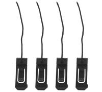 PRETYZOOM 4pcs Nylon Snap-type Surfboard Fin Clips for Surf Bar and Seat Board, Increase Direction and Stability, Suitable for Surfing and Beach Use, Black Paddle Boarding Accessory