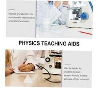 PRETYZOOM 4pcs Optical Acrylic Lens Cylindrical Convex Concave Equilateral Triangle Physics Teaching Equipment for Light Convergence Education