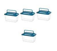 PRETYZOOM 4pcs Plastic Turtle Fish Tank Pet Fish Tank Small Aquarium Tortoise Habitat Lizards Terrarium Tank Portable Tortoise Terrarium Lizard Habitat Hamster Cages Handheld Squirrel Cage