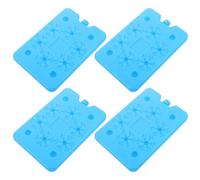 PRETYZOOM 4pcs Reusable Ice Packs for Lunch Boxes and Air Coolers 200ml Compact Plastic Ice Blocks with High-density Resin for Secure and Stable Use in Cars and Desktops
