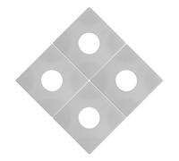 PRETYZOOM 4pcs Self-Adhesive Cover Plate for Shower Valves and Heating Pipes, Square Abs Decorative Pipe Covers with Easy Installation, Universal Fit for Bathroom and Kitchen Wall Holes