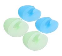 PRETYZOOM 4pcs Silicone Face Massager Brush Facial Cleansing Pad Handheld Mat Scrubber for Sensitive Skin Use in Daily Skincare Routine