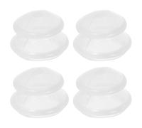 PRETYZOOM 4pcs Silicone Facial Suction Cups for Face Cupping Tool, Cupping Therapy Massage Tool, Gentle Suction, Portable, Reusable, Home Skincare