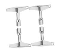 PRETYZOOM 4pcs Silver Drum Key Lightweight Tuning Wrench for Quick Precision Drum Kit Heavy Duty Tuner Tool for Snare Bass Percussion Instruments
