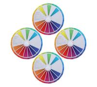 PRETYZOOM 4pcs Small Color Learning Wheel Paper Set for Painters and Nail Artists, Rotatable Color Wheel with Precision and Versatility for Creation of Gradient Effects in Painting