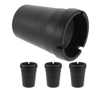 PRETYZOOM 4pcs Smokeless Car Ashtray Portable Ash Holder Plastic Material Windproof and Smellproof for Cars Trucks and Home Use