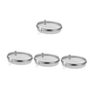 PRETYZOOM 4pcs Stainless Steel Dishwasher Basket for Items Metal Mesh Storage Basket for Utensil and Bottle Parts Cleaning in Dishwasher