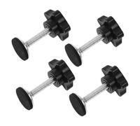 PRETYZOOM 4pcs Star Shape Hand Knob Tightening Screws for Clamping Lathe Machines Mechanical Equipment Threaded Bolts
