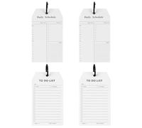 PRETYZOOM 4pcs to Do List Pad Set Smooth Writing Paper, Small and Practical Agenda Notebook for Creative Writing and Office Use, Exquisite Workmanship, Light Weight Planning Book
