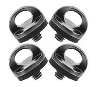 PRETYZOOM 4pcs Tripod Quick Release Plate Screw Strap Hook Wrist Strap Fixing Screw Classic Zinc Alloy Knob-style Portable Loop for Camera Photographers Easy Carrying Black