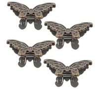 PRETYZOOM 4pcs Vintage Butterfly Clips Decorative Binder Small Paper Clips for Secure Document Photo and Holding with Strong Grip for Office School and Journal Use