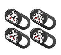 PRETYZOOM 4pcs Webcam Cover Slider Webcam Slide Blocker Cartoon Rabbit Design Abs Material Does Not Interfere with Laptop Closing Easy to Open Or Close Privacy Protection for Desktop