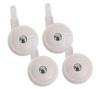 PRETYZOOM 4pcs White Universal Baby Walker Caster Wheels Replacement for Strollers and Prams, Silent Wear-Resistant Swivel Front Rear Rollers Detachable Direct Insert Design for Infant Walkers