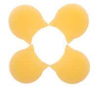 PRETYZOOM 4pcs Yellow Silicone Clarinet Thumb Rest Finger Covers Practical Cushions for Maintaining Correct Finger Position Suitable for Clarinet Performances and Professional Use