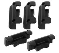 PRETYZOOM 5 Sets Garden Hose Wall Hook Black Plastic Wide Compatibility and Space-Saving Wall Mounted Holder for Water Pipe Storage in Yard or Garage
