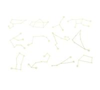 PRETYZOOM 5 Sets Luminous Star Wall Stickers Glowing Zodiac Constellation Decals for Bedroom Ceiling ’ Room Décor