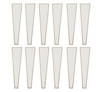 PRETYZOOM 50 Pcs White Iridescent Paper Flower Bouquet Wrap Bag for Lilies and Lavender, Single Stem Floral Sleeve with Water-permeable Design, Elegant and Lightweight Packaging
