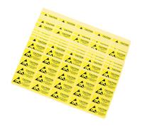 PRETYZOOM 500pcs Electrostatic Warning Decals Self Adhesive Static Warning Stickers Caution Labels for Factory Industrial Use Indoor Outdoor Safety Signs