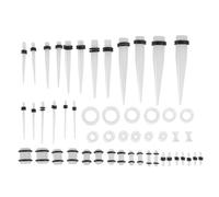 PRETYZOOM 50pcs Acrylic Ear Piercing Jewelry Studs with Pointed Cone Design, Fashionable Auricle Piercing Accessories for Daily Use and When You Go, Simple and Chic Ear Decorative