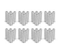 PRETYZOOM 50pcs Aluminum Threaded Arrow Inserts for 6.2mm Id Carbon Arrows, Precision Fit and Quick Installation, Suitable for Archery Shaft Building and Target Practice