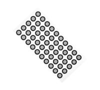 PRETYZOOM 50pcs High Reflective 3d Tracking Dot Markers for 3d Scanners, Pet Material and Bright Markings, Black Diffuse Reflection Scan Markers for Precise Positioning Targets in Scanning