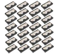 PRETYZOOM 50pcs Loving Heart Design False Eyelash Cases Paper Lash Packaging Boxes Empty Eyelash Organizer for Travel and Makeup Storage