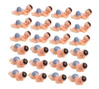 PRETYZOOM 50pcs Mini Shower Favors Adorable Small Plastic Boy Girl Bulk Supply Miniature Figurines for Party Decorations and Cake Toppers