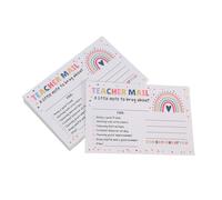 PRETYZOOM 50PCS Motivational Classroom Postcards for Teachers Positive Reinforcement Cards to Encourage Behavior and Communicate Achievements with Parents Preschool Kindergarten Supplies