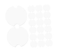PRETYZOOM 50pcs Plastic Jewelry Organizer Ring Earrings Display Trays round Shape Easy to Carry for Malls and Exhibitions