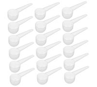 PRETYZOOM 50pcs Plastic Measuring Spoons with Long Handle Powder Scoops for Kitchen Use Accurate Coffee and Protein Powder Measuring Cups One Design for Baking