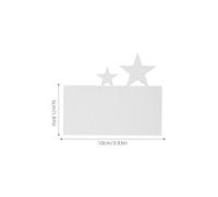 PRETYZOOM 50pcs Star-shaped White Blank Greeting Cards for DIY Crafts and Festive Gatherings, Paper Cardstock with Unique Cutout Design to Preserve Notes, for Holidays, Weddings, and New
