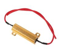 PRETYZOOM 50w 6r LED Load Resistor Golden Aluminum Shell, Prevents Error Codes and Ensures Easy Removal, for Car LED Turn Signal and Load Equalizer Applications