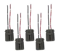 PRETYZOOM 5pcs Automotive Car Alternator Two-pin Wiring Socket Electrical Connector with Stable Dual Pin Plastic and Alloy Material for Repair Scenarios and Stocking Multiple Work Stations