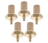 PRETYZOOM 5pcs M5 Copper Filter Nozzle for Snow Machine Foam Machine Diffuser, Universal Bubble Stone Air Nozzle Compatible with Stage Fog and Compressor Effects