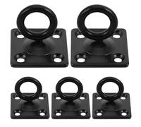 PRETYZOOM 5pcs M6 Stainless Steel Rotating Wall Hooks Ceiling Swing Mounts for Heavy Bag and Rope Support Holders, Sturdy Hanging Hardware for Office, Garden, Garage Storage