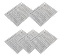 PRETYZOOM 5pcs Magnetic Baking Conversion Chart for Cooking and Family Gathering Precise Measurement and Accurate Conversion on Cardboard and Soft Magnetic Strip