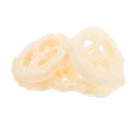 PRETYZOOM 5pcs Natural Loofah Soap Holder Set with Easy to Dry and Breathable Design, Beige Plastic Material, for Creative Decoration and Soap Making, Simple and Natural Shape for Household