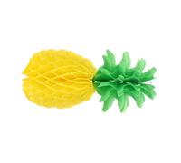PRETYZOOM 5PCS Pineapple Honeycomb Centerpieces Foldable Tissue Paper Decorations for Hawaiian Luau Tropical Beach Party Table Hanging Ornaments Creative Festive Design